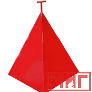 Фото 49 - Пожарная пирамида для пожарного гидранта 750x750x900 (Трехгранная).